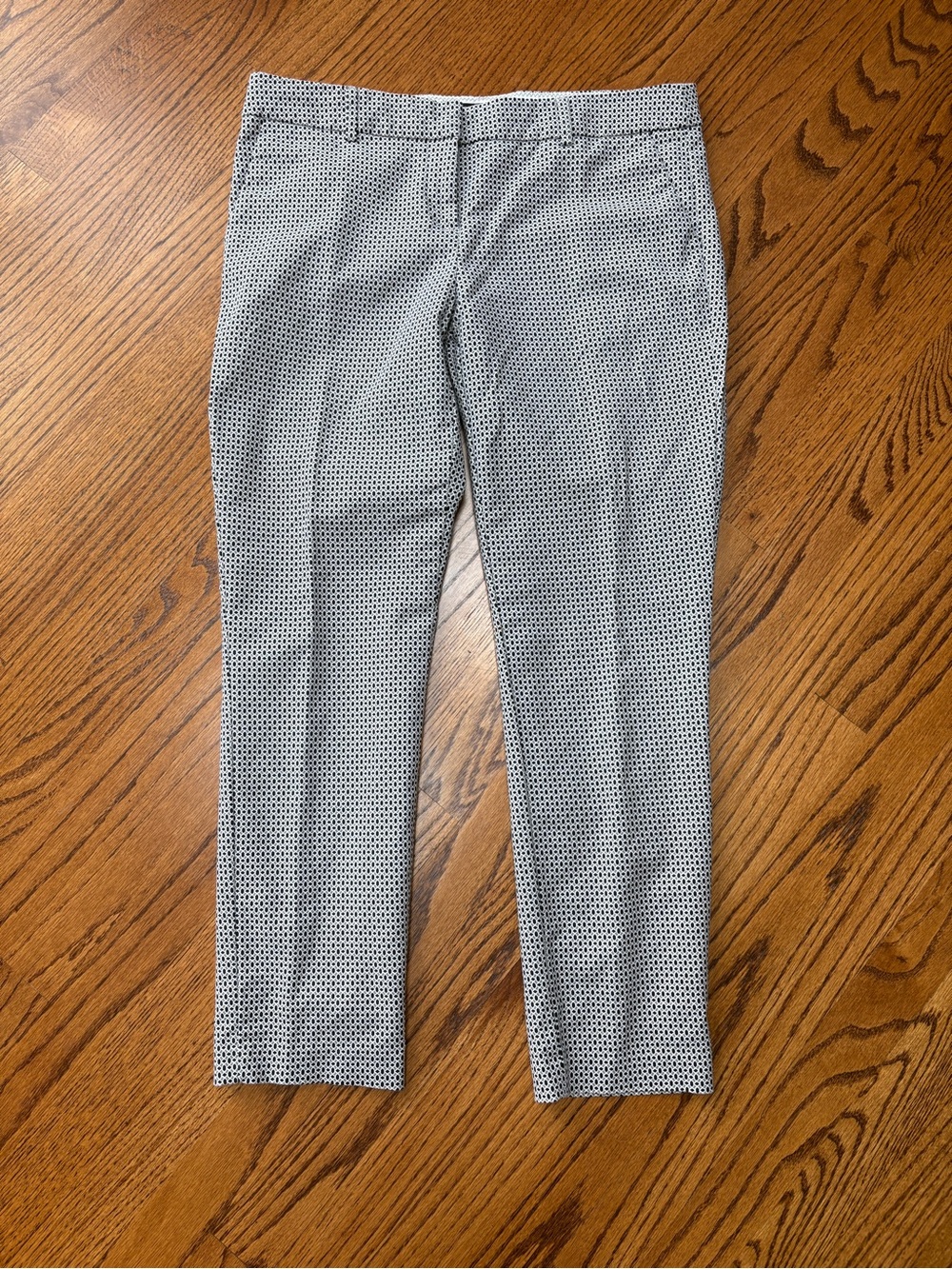 Willi Smith Light Gray and Black Micro-Pattern Dress Work Pants
